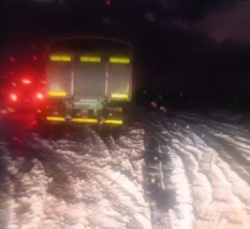 URGENTE: Restablecen los viajes tras fuerte granizada que paralizó la carretera
