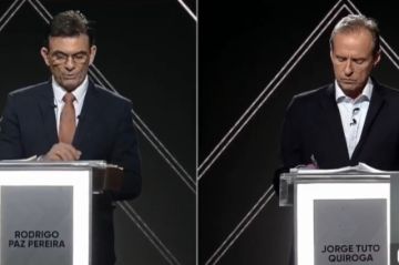 En vivo: Se desarrolla el debate entre Rodrigo Paz y Jorge Quiroga 