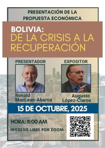 Presentan “Bolivia: De la crisis a la recuperación” plan base para un programa económico de consenso en el Congreso