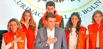 ganador. Rodrigo Paz, en su primer mensaje como presidente electo.
