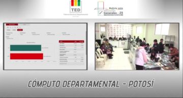 Sigue el avance del cómputo departamental de Potosí desde el TED