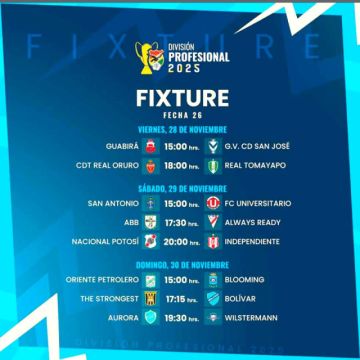 Clásicos se jugarán en noviembre