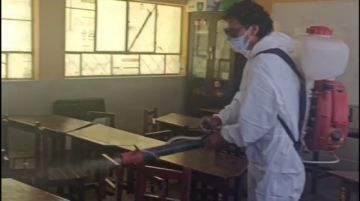 Alcaldía de Potosí comienza las desinfecciones ante los casos de varicela