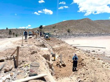 Los trabajos en el embalse de San Sebastián tienen un avance del 70% 