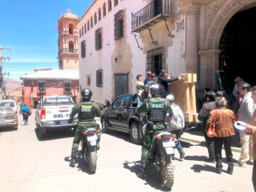 Sistema de seguridad cuida los lienzos en San Martín