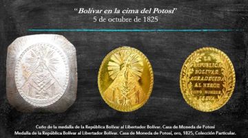 Enfatizan valor de la medalla presidencial acuñada en Potosí