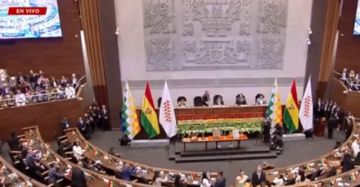 Siga el acto de transmisión de mando presidencial en Bolivia