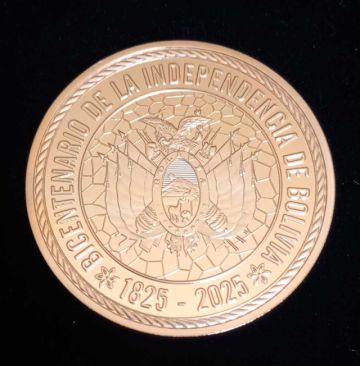 Alistan presentación de la moneda por el  Bicentenario de Bolivia