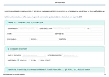 Preinscripción: venta de formularios de años pasados está prohibida