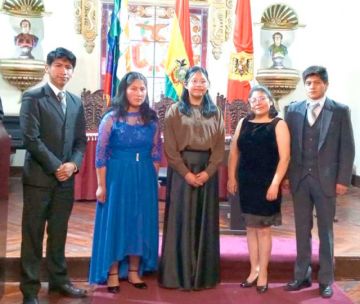 Los alumnos del instituto Eduardo Caba.