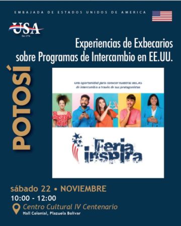 La Feria Inspira Potosí promueve oportunidades educativas y de desarrollo entre Bolivia y Estados Unidos