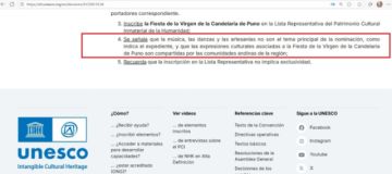 La Unesco no reconoció danzas al inscribir a la festividad de Puno en la lista del patrimonio inmaterial