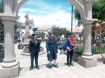 Recorrido histórico "Ruta de héroes" cobró vida en Potosí