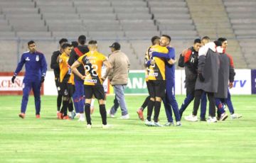 Los jugadores potosinos en pleno festejo.