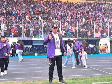 El técnico de Real Potosí, Cleibson Ferreira.