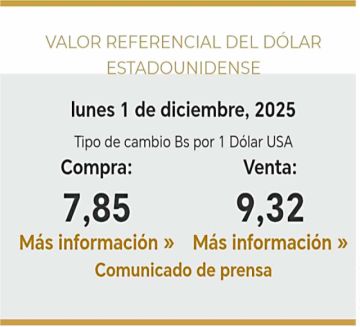BCB estrena dólar referencial para transparentar el mercado