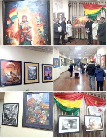 "Pinceladas de Libertad" se expone en homenaje a Potosí