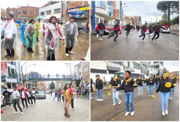 A pesar de la lluvia,  convite de la UATF  recorrió las calles