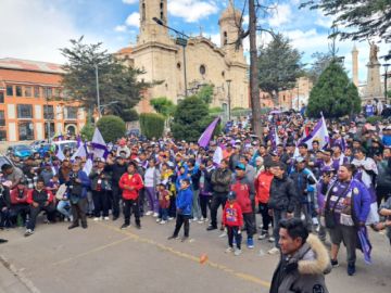 La hinchada en Potosí siguió de cerca el partido