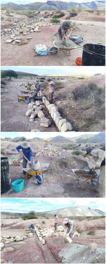 Ya se realizó una primera fase de instalación de los muros.