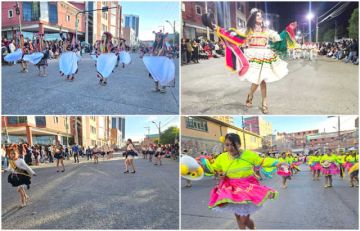 Los bailarines participaron de la actividad la tarde y noche de ayer.