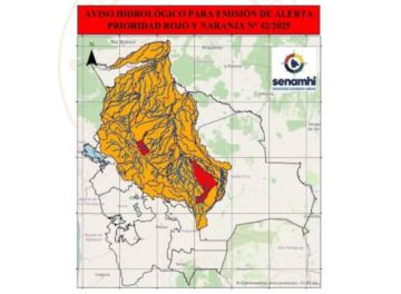 Rige una alerta roja por desbordes de ríos en Santa Cruz y Beni