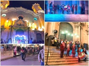 Música de Navidad alegró a familias en festival en la plaza