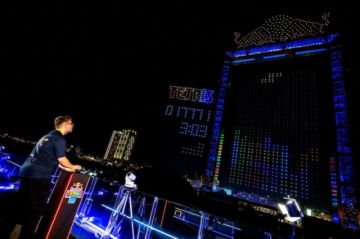 Mundial de Tetris en Dubai sorprende a los espectadores con el uso de drones