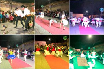 El populoso barrio de San Juan acogió la actividad navideña con danzas y música de temporada.