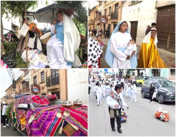 Nacimientos con bebés reales, el Niño Jesús y carros alegóricos.