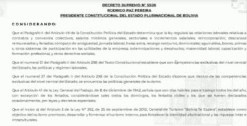 Paz declara feriado nacional este viernes 26 de diciembre