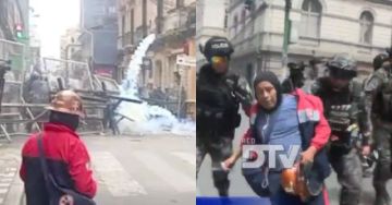 Tensión en La Paz: Policía dispersa con gases lacrimógenos protesta de la COB contra el DS 5503