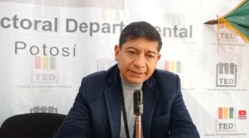 El Tribunal Electoral Departamental de Potosí está funcionando solo con un vocal