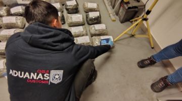 Aduana de Chile descubre 110 kilos de marihuana oculta en un cargamento de soya boliviana
