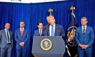 DECISIÓN. El presidente de Estados Unidos, este sábado, al anunciar que su país gobernará Venezuela hasta tener una “transición segura”.