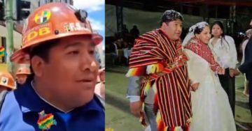 Dirigente minero que dice ganar menos del salario mínimo celebró una boda de dos días 