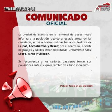 Todavía no vuelve la normalidad a los caminos de Potosí.