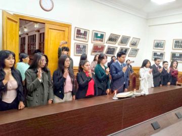 TDJ de Potosí posesiona a diez nuevos profesionales como personal de apoyo 