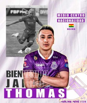 El jugador Jairo Thomas se suma al plantel lila para el Torneo de Verano