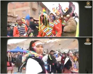 Cuadros en los que aparece en Carnaval Minero del spot presentado por el ministerio.