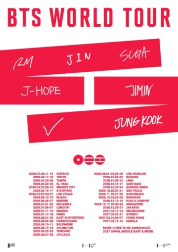 BTS regresa a Latinoamérica en 2026 pero no estará en Bolivia