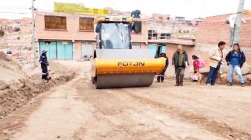 La Alcaldía concluye pavimento en la junta vecinal Villa Victoria