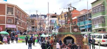 El acto fue en la Plaza El Minero.