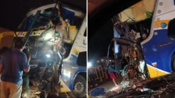 Al menos dos fallecidos por choque entre un bus y un camión cisterna en Tarija