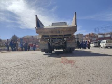 Peatón pierde la vida en la zona La Chaca por imprudencia de Volqueta