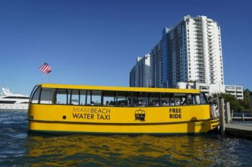 Miami Beach inaugura un servicio permanente de taxis acuáticos que la conecta con Miami