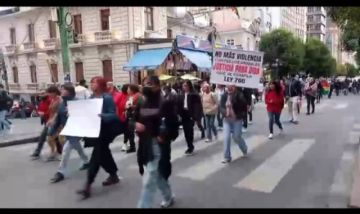Marcha en la ciudad de La Paz
