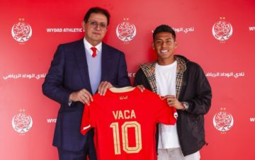 Ramiro Vaca, presentado oficialmente con la ‘10’ del Wydad de Marruecos