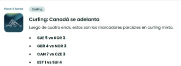 Comenzaron los juegos olímpicos de invierno con la competencia del "Curling"