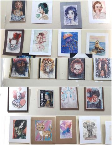 Descubren talento en dibujo y acuarela en vacaciones
